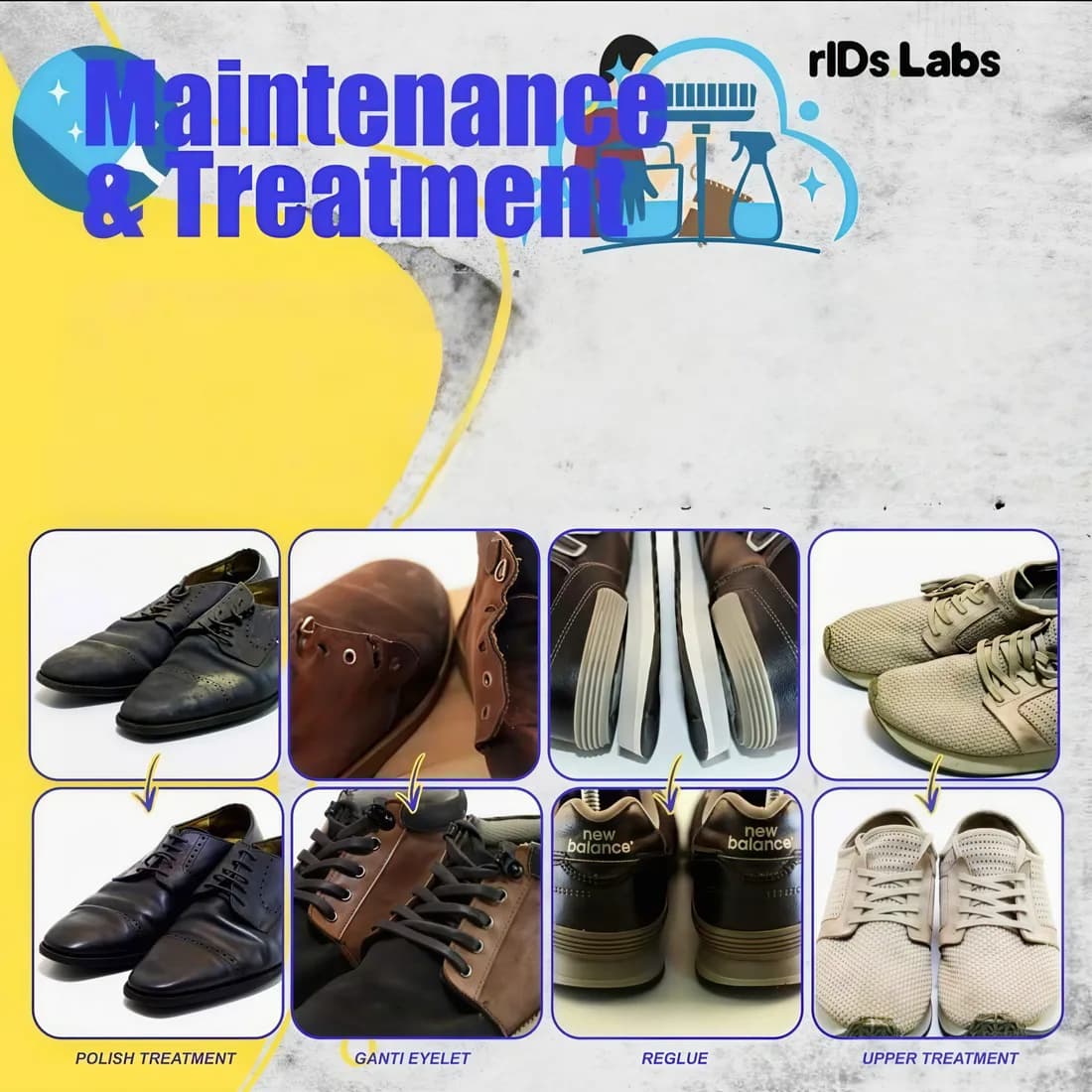 Contoh hasil kerja kategori Maintenance & Treatment